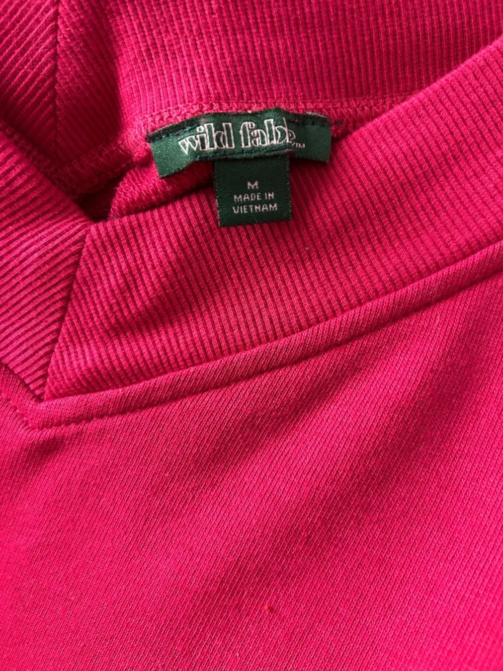 Wild Fable Cropped V-Neck Pullover Sweatshirt - Pink - Picture 6 of 6